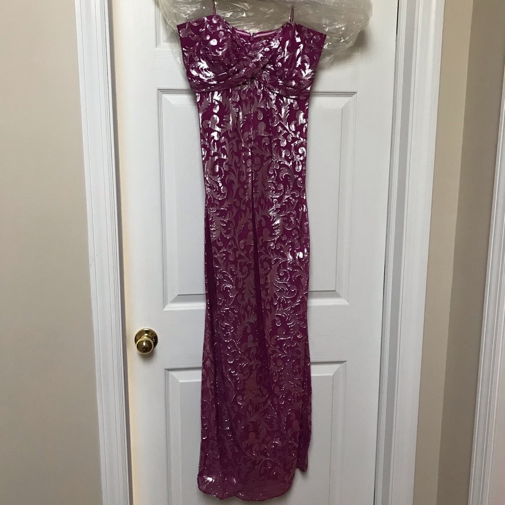 Nicole Miller Fuchsia Gown